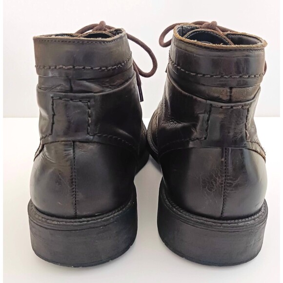 Democrata Garage Collection Mens Brown Leather Lace Up Ankle Boot EU 42 US 9 - Picture 6 of 12